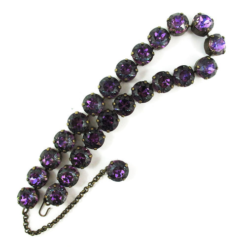 Harlequin Market Crystal Accent Necklace - Heliotrope (Large)