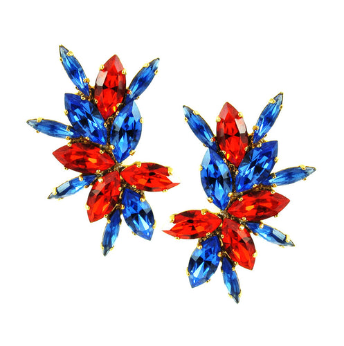 Harlequin Market Sapphrire + Hyacinth Crystal Earrings