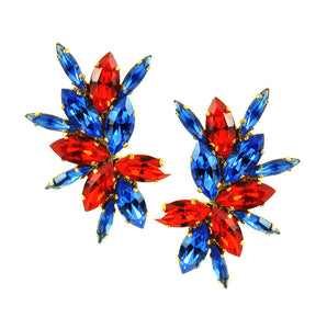 Harlequin Market Sapphrire + Hyacinth Crystal Earrings