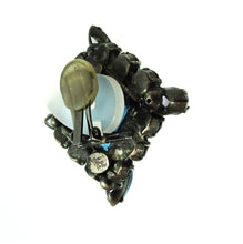 Load image into Gallery viewer, Signed &#39;The Show Must Go On&#39; Crystal Earrings