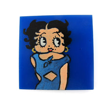 Load image into Gallery viewer, Signed &#39;C.D&#39; Hand Painted &#39;Betty Boop&#39; Plastic Brooch