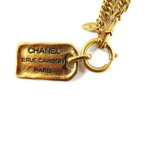 Vintage Signed 'CHANEL' 31. Rue Cambon Paris Necklace