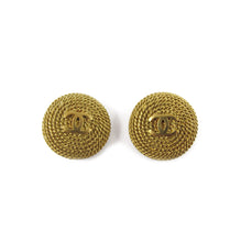 Load image into Gallery viewer, Vintage Signed &#39;CHANEL&#39; Logo Earrings
