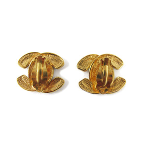 Vintage Signed 'CHANEL' Logo Earrings