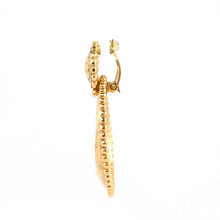 Load image into Gallery viewer, Chanel Vintage Signed Gold Tone Door Knocker earrings c. 1990 - Harlequin Market