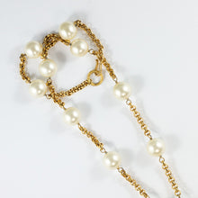 Load image into Gallery viewer, Chanel Vintage Signed Faux Pearl Necklace With Centre Drop c. 1970 - Harlequin Market