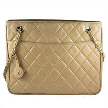 Load image into Gallery viewer, Chanel Vintage Quilted Beige Leather Chain Shoulder Bag c. 1970 - Harlequin Market