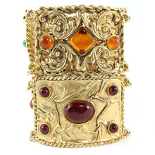 Load image into Gallery viewer, Vintage Signed Chanel Gripoix (Hand-poured-glass) cuff c. 1980