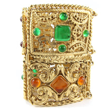 Load image into Gallery viewer, Vintage Signed Chanel Gripoix (Hand-poured-glass) cuff c. 1980