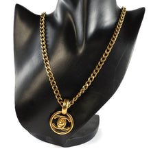 Load image into Gallery viewer, Chanel Vintage Signed Chanel Gold Chain Classic CC Pendant Necklace with CC Clasp - 91 - Harlequin Market