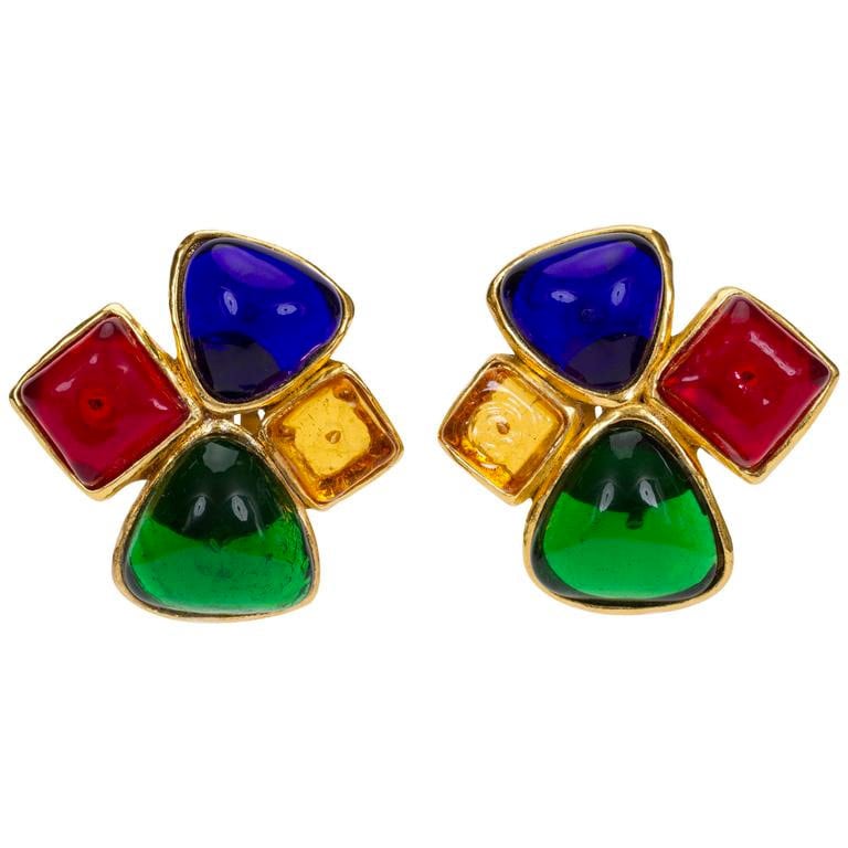 Gripoix earrings deals
