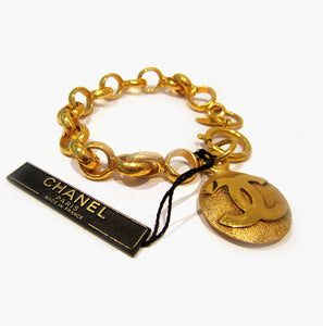 Vintage Signed "Chanel" Chain Bracelet