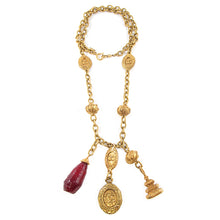 Load image into Gallery viewer, Rare Chanel Vintage Signed Gripoix Charm Pendent Necklace c. 1970