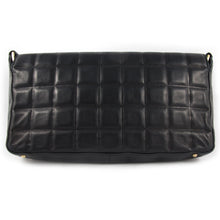 Load image into Gallery viewer, Vintage Chanel Black Lambskin Chocolate Bar Evening Bag c. 1980&#39;s