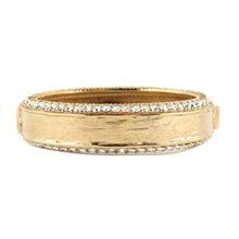 Load image into Gallery viewer, Ciner NY 24kt Gold - Clear Austrian Crystals Hinged Bangle - Harlequin Market