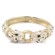 Load image into Gallery viewer, Ciner NYC 18K Gold Plated Pavé Crystal Tiger Hinged Bracelet