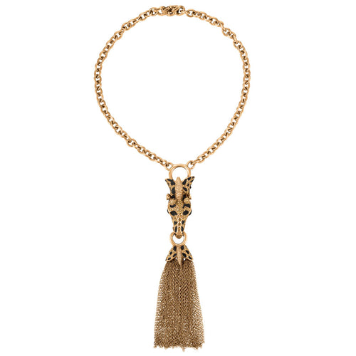 Ciner NY Exotic Giraffe Tassel Necklace - Harlequin Market