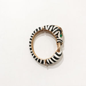 Ciner NY 18K Gold Plating Zebra Box & Tongue Clasp Bracelet - Harlequin Market