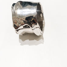 Load image into Gallery viewer, Ciner NY Polished Silver Tone Sculpted Statement Cuff