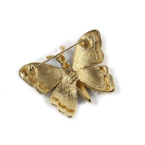 Ciner NY Light Amethyst Crystal Encrusted Butterfly Pin - Brooch