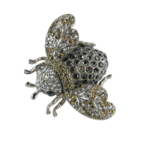 Ciner NY Chrome 100th Anniversary Bee Ring - Size 7 - Harlequin Market
