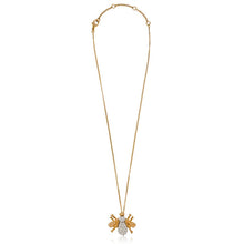 Load image into Gallery viewer, Ciner NY Crystal Rhinestone 18kt Gold Plated Small bee Pendant Necklace - Harlequin Market