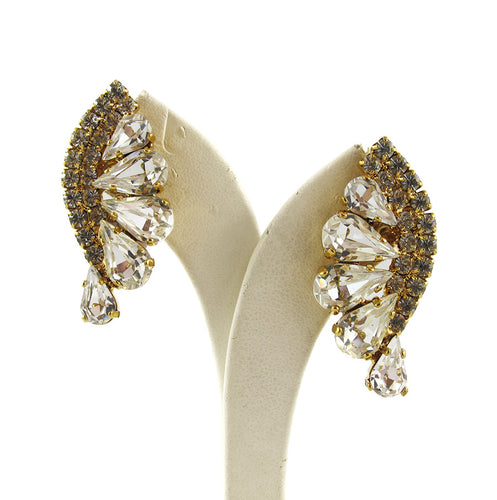 Harlequin Market Crystal Earrings - Pierced