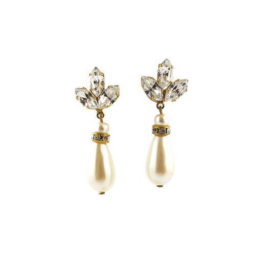 Harlequin Market Crystal Earrings - Pierced