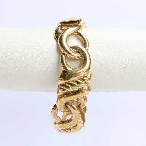 NY Vintage curved series link bracelet c.1950