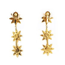 Load image into Gallery viewer, Harlequin Market Star Detail Earrings - Clear and Faux Pearl