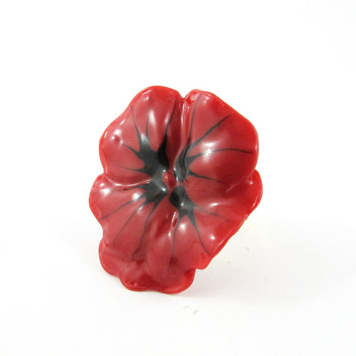 Rose Haylland Red Flower Ring
