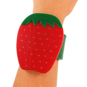 HQM Pop Art Plastics Strawberry Fruit Cuff