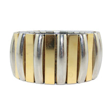Load image into Gallery viewer, German Vintage Unsigned Gold - Silver Costume Stretch Bangle-Bracelet c. 1940