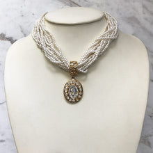 Load image into Gallery viewer, Vintage Signed &#39;Givenchy Paris&#39; 12 Strand Faux Seed Pearl Necklace