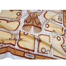 Load image into Gallery viewer, Vintage Hermes Silk Scarf Camails in Classic Neutrals