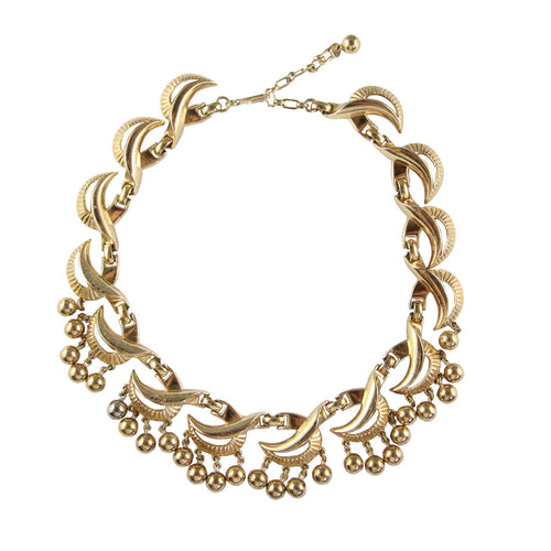 Beautiful Vintage Trifari Bell Collar Necklace c.1970s - Harlequin Market