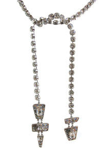 Vintage Christian Lacroix Crystal Tie Necklace c.1980s