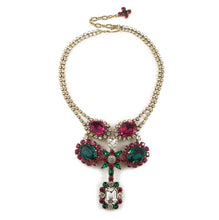 Load image into Gallery viewer, Harlequin Market Crystal Statement Necklace