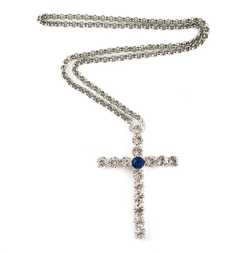 Harlequin Market Crystal Cross Necklace