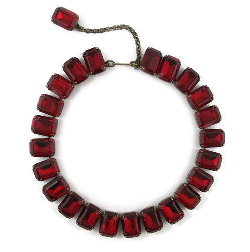 Harlequin Market Octagon Crystal Necklace