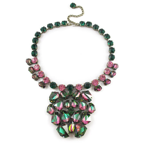 Harlequin Market Large Crystal Neckpiece
