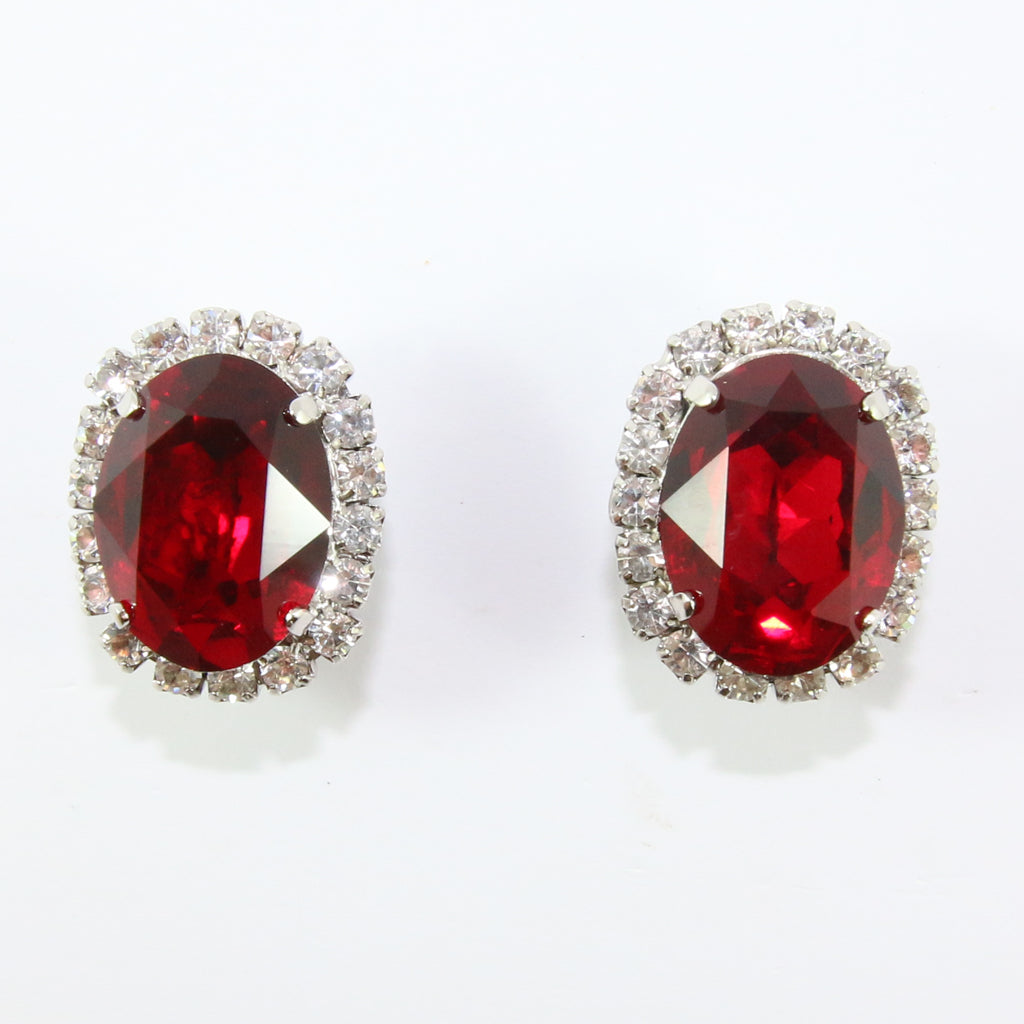 Austrian crystal clearance clip on earrings