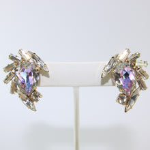 Load image into Gallery viewer, HQM Austrian Aurore Boreale &amp; Clear Crystal Multi Shape Earrings (Pierced)