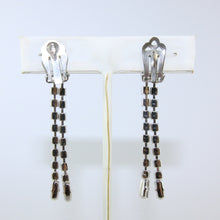 Load image into Gallery viewer, HQM Austrian Vintage Delicate Two Tassel Drop Earrings (Clip-On)