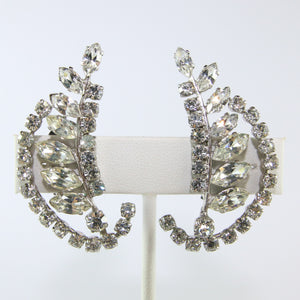 HQM Austrian Vintage Unsigned Leaf Cuff Earrings (Clip-On)