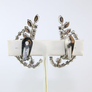 HQM Austrian Vintage Unsigned Leaf Cuff Earrings (Clip-On)