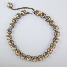 Load image into Gallery viewer, Harlequin Market Large Austrian Crystal Accent Necklace - Golden Shadow