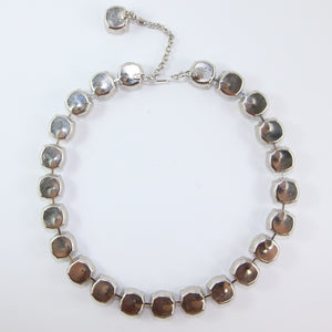 Harlequin Market Large Austrian Crystal Accent Necklace - Clear