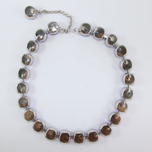 Load image into Gallery viewer, Harlequin Market Large Austrian Crystal Accent Necklace - Sapphire