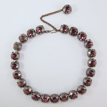 Load image into Gallery viewer, Harlequin Market Large Austrian Crystal Accent Necklace - Light Amethyst